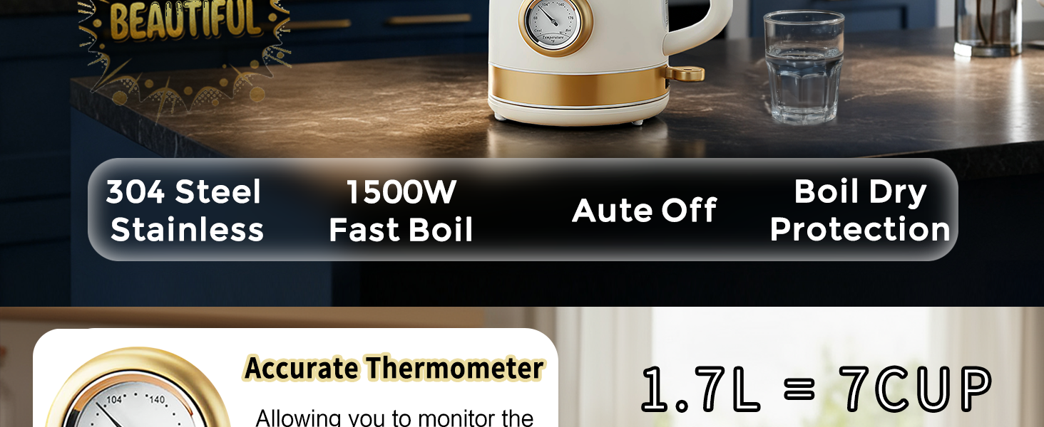 retro electric kettle