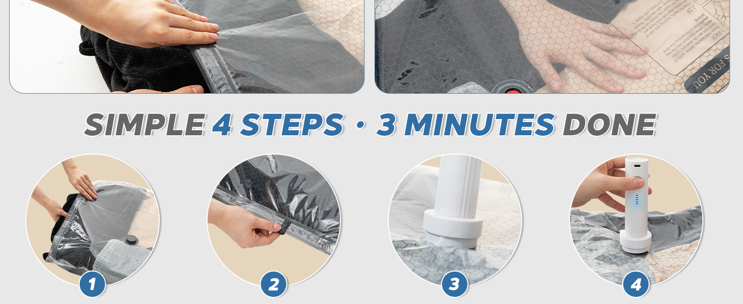 Vacuum bags for travel