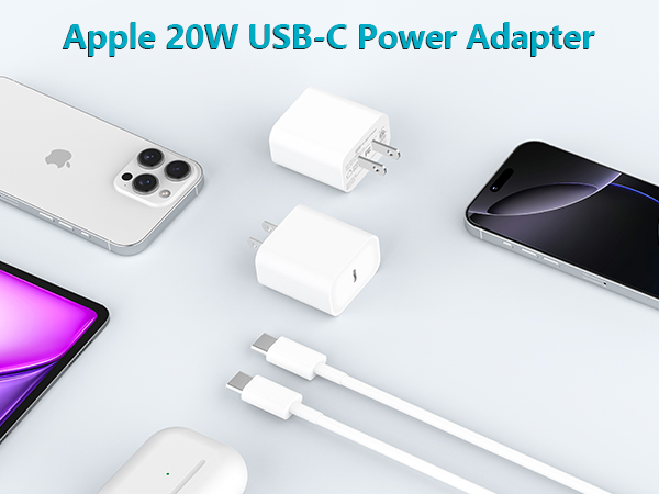Apple MFi Certified iPhone 17 Charger Fast Charging 20W USB C Charger Block Type C Wall Charger