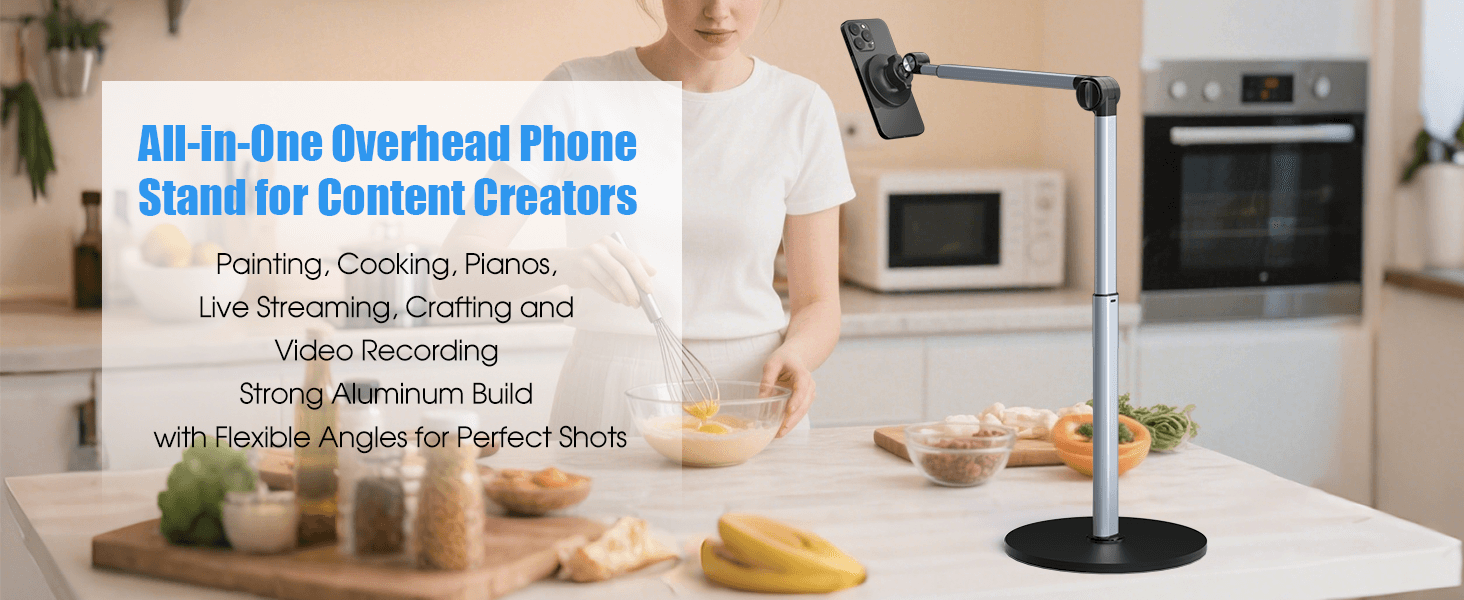 Overhead phone stand
