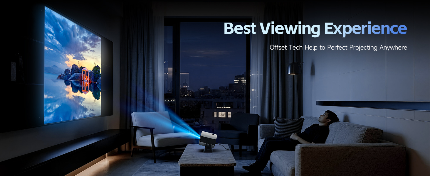 4K Projector with wifi and bluetooth