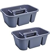 MINDFARGE Portable Heavy Duty Compartment Storage Shower Caddy Basket, Large Shower Tote with Han...