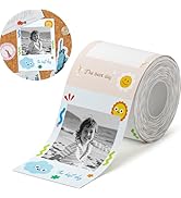 NIIMBOT Photo Label only for B21 Pro Label Printer, 2.1x2.9in (54x74mm) Thermal Photo Paper, Wate...