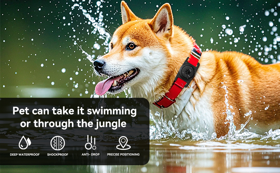 Waterproof Dog Collar Holder for Apple AirTag
