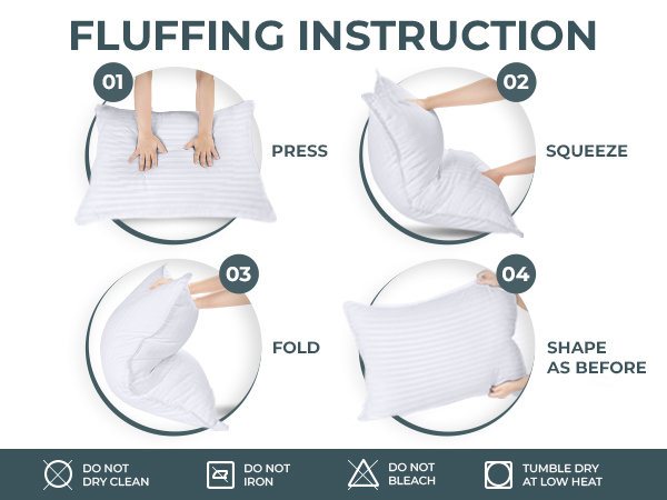 pillow, pillows king size set of 2, bed pillows, hotel pillows, king pillows 2 pack, king pillow