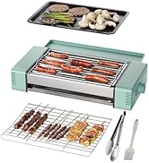 HBN 3-in-1 Hot Dog Roller Grill Machine with Nonstick Plate &amp; Grill Rack, 800W Compact Indoor Ele...