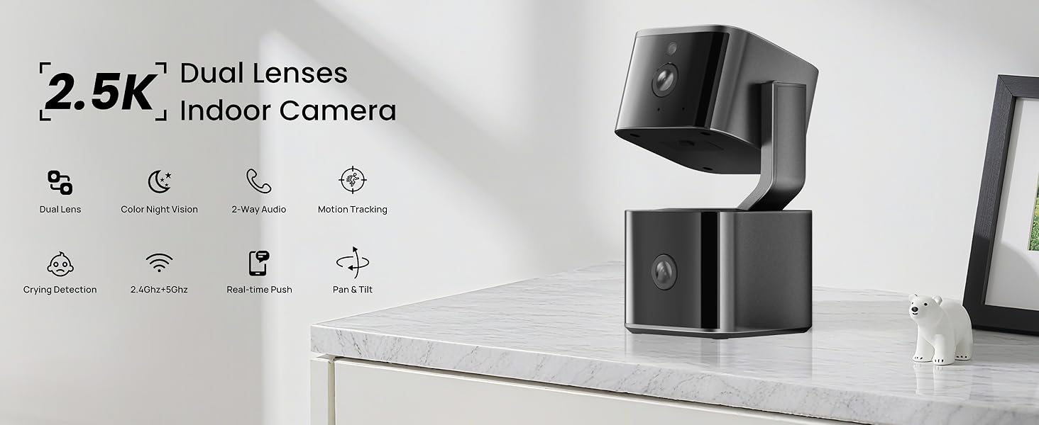 2.5K Dual lenses indoor camera