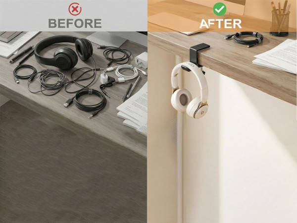 double headphone stand