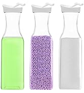 3 Pcs Laundry Detergent Dispenser,50oz Laundry Soap Dispenser,Plastic Liquid Laundry Detergent Co...