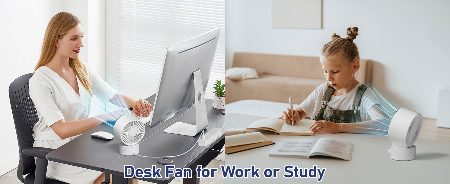 Desk Fan for Work or Study