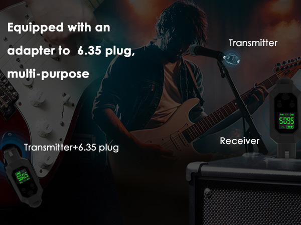 Equipped with an adapter to 6.35 plug, multi-purpose