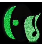 YOUSU 3D Printer Filament PLA Filament 1.75mm Black Filament with Glow in The Dark Green Starry S...