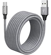 etguuds USB C Cable [20ft/6m], 1-Pack, Long USB-A 2.0 to USB-C Cable, Fast Charging Type C Charge...