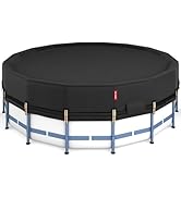QH.HOME 18Ft Round Pool Cover,[2026 Super Windproof with Patented Tightening Device&amp;Easy to Insta...