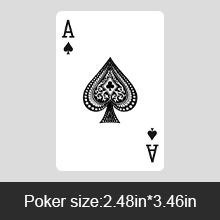 poker card size