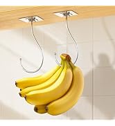 Latoxcaa Banana Hook for Hanging Heavy-Duty 15Ib(Max) 2 Pack, Folding Banana Hanger Under Cabinet...
