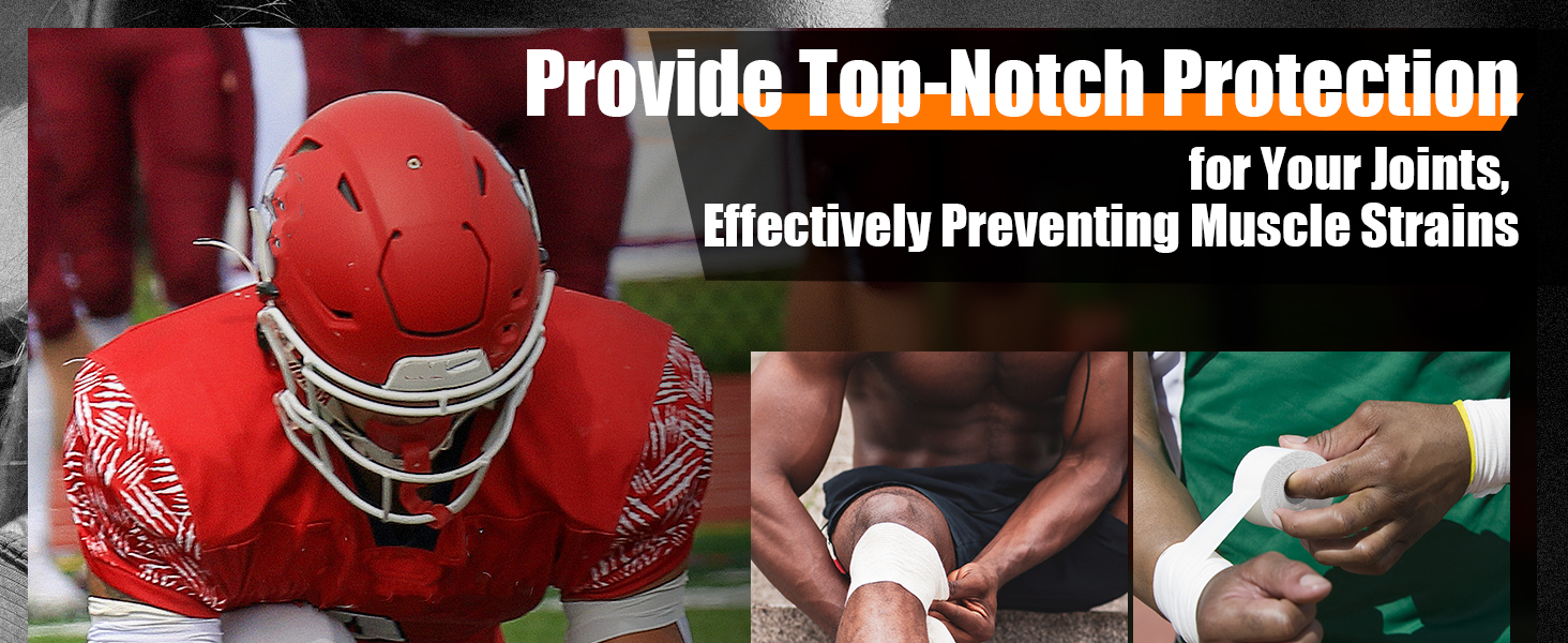 Professional 6 Pack White Athletic Sports Tape