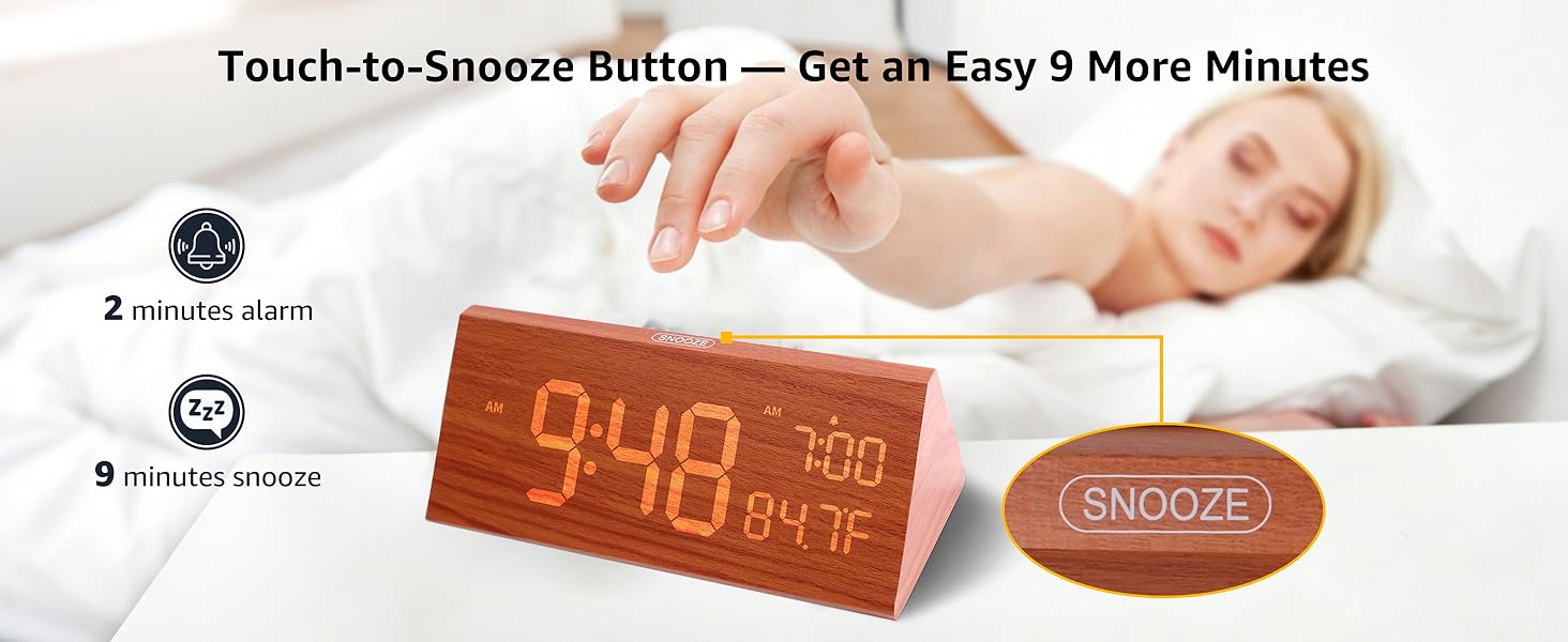 touch to snooze button