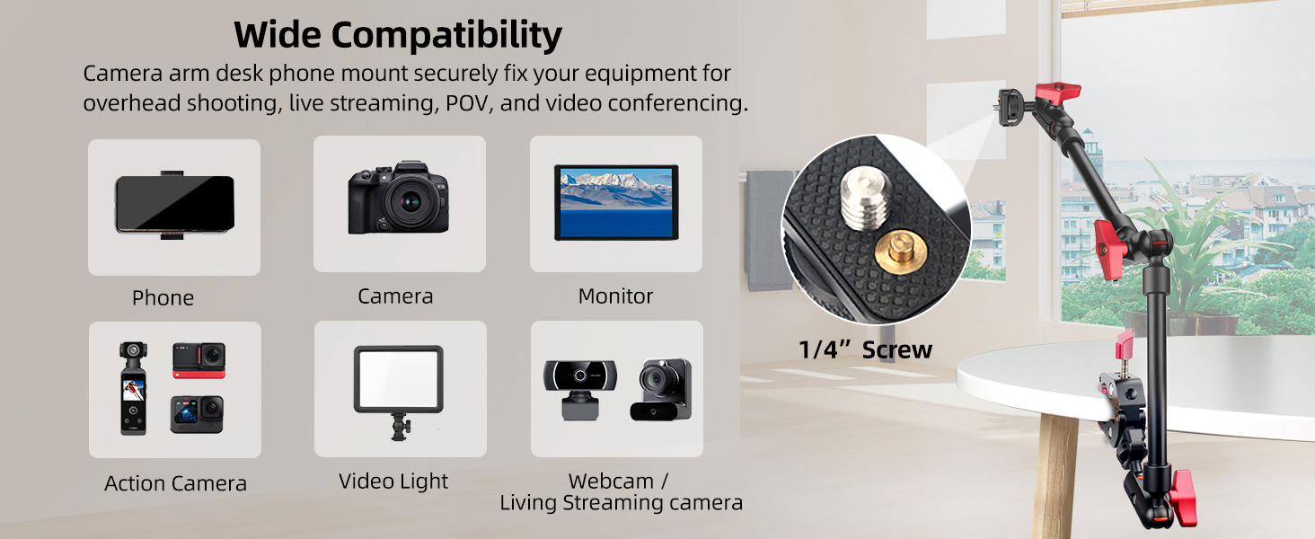 desk mount for camera, iphone desk mount