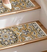 COSY HOMEER Stair Treads for Wooden Steps Washable Non Slip Stair Treads 8" X 30" Soft Stair Carp...