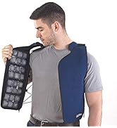 FlexiFreeze Ice Vest - Personal Cooling Cold Vest for Heat Relief, Navy
