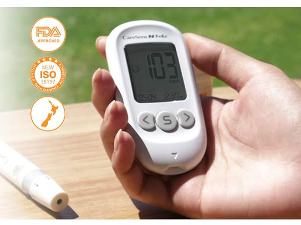 CareSens N Feliz Blood Glucose Monitoring System Blood Sugar Meter Diabetes