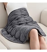 Wemore Weighted Lap Blanket 7lbs for Adults and Kids, Small Weighted Blanket for Travel, Calming,...