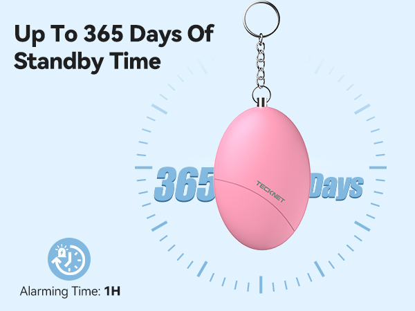 alarm keychain for women