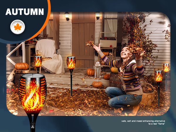 Solar Tiki Torches Decoration Lights