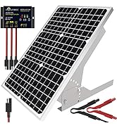 30W Solar Panel Kit 12V, Monocrystalline Solar Panel Charger Off Grid with Intelligent Waterproof...