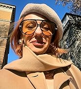 LASPOR Oversized Aviator Sunglasses for Women Vintage With Adjustable Earring Large Big Frame Lad...