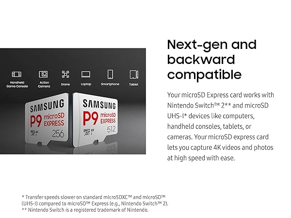 P9 Express sd microsd memory card