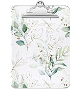 Rimilak Plastic Clipboards with Metal Clip, A4 Letter Size 9" x 12.5" Office Decorative Clipboard...