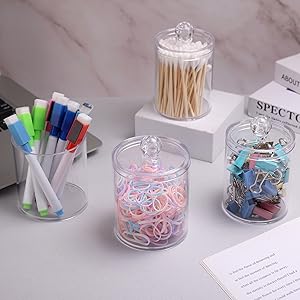bathroom storage containers; bathroom canisters ; bathroom jars with lids