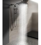 Wide Rain Shower Head with Handheld, High Pressure Handheld Shower Heads with Multi Spray Modes, ...