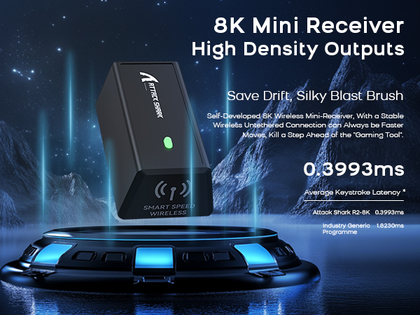 ATTACK SHARK R6 Wireless Gaming Mouse ATTACK SHARK X3 silent mouse wirelessUltra-Lightweight