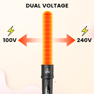 nterchangeable Ceramic Barrel Heat,Hair Curler for All Hair Type