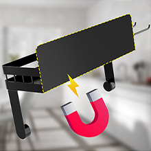 Magnetic Spice Rack with Towel Roll Holder