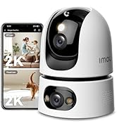 Imou 6MP Security Camera Indoor, Dual-Lens 360°Pan-Tilt Baby Monitor Pet Camera for Home Security...