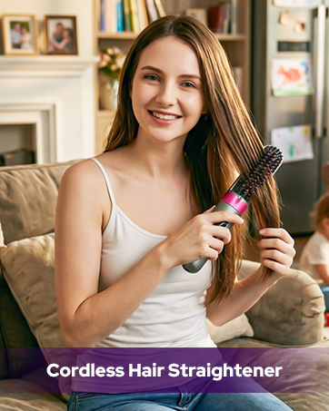 Cordless Hair Straightener Brush