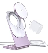 Magnetic Wireless Charger for iPhone 13/12 - Mag Charger + 20W USB C Power Adapter, Convertible F...