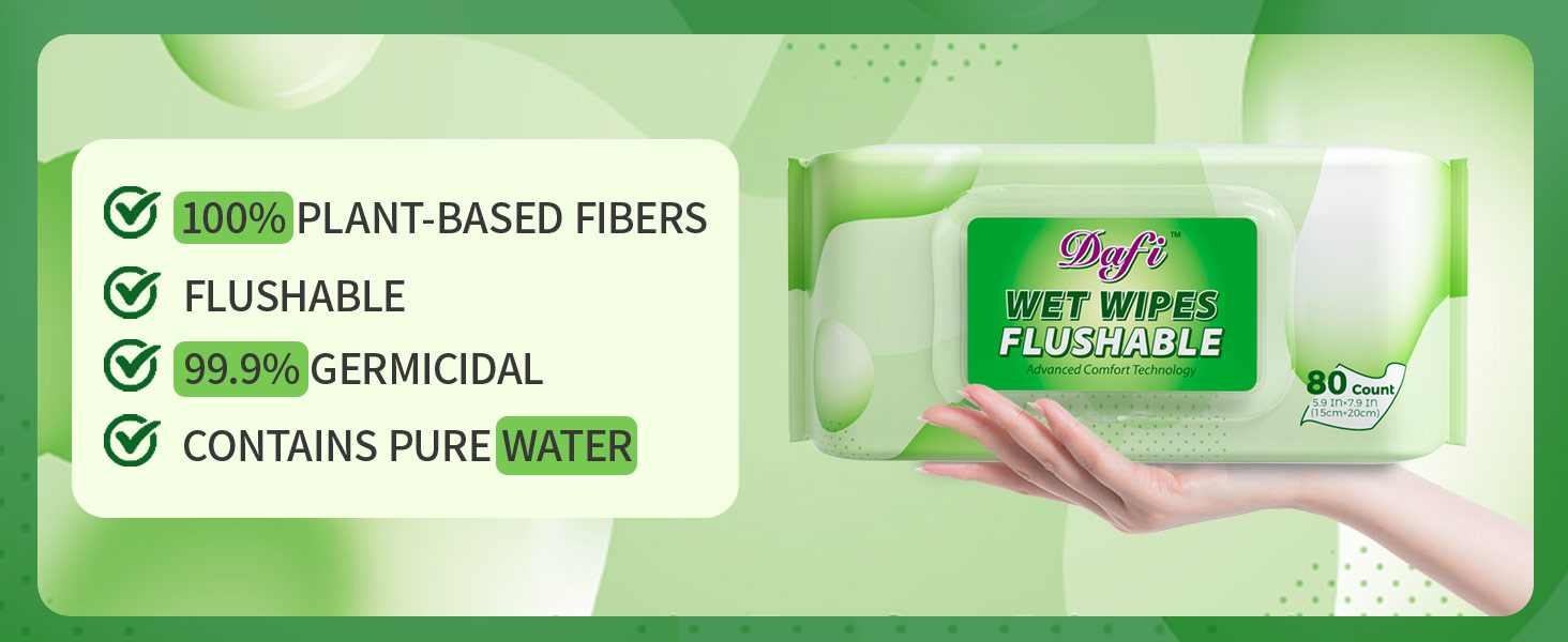 flushable wipes