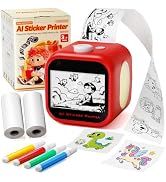 AI Sticker Printer Box for Kids, Touchscreen WiFi Inkless Thermal Maker | Mini Thermal Printer, P...