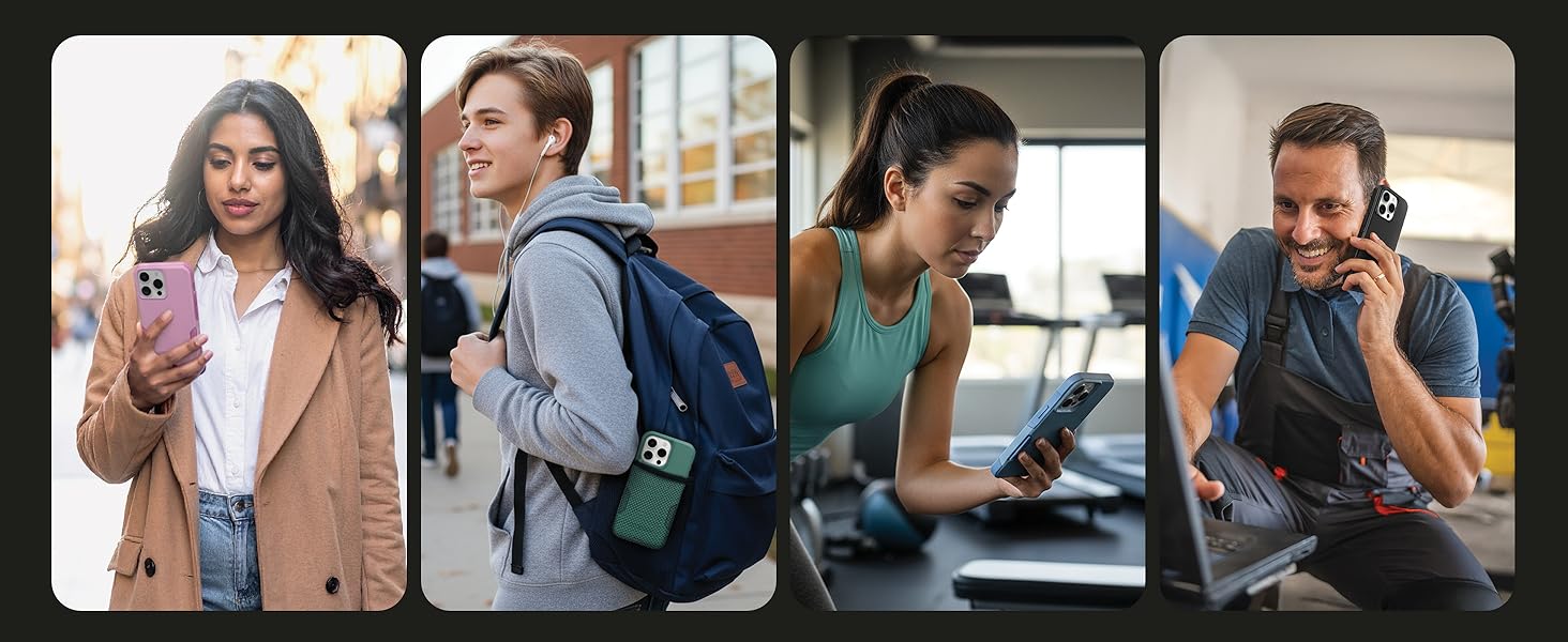 Lifestyle Images of otterbox phone case in use