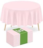 Pink Round Tablecloth