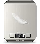 CROWNFUL Food Scale, 11lb Digital Kitchen Scales Weight Ounces and Grams for Cooking and Baking, ...
