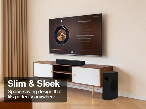 2.1 soundbar with subwoofer