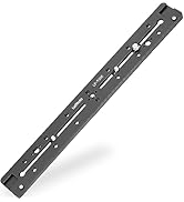 LEFTFOTO 350mm Double Dovetail Slide Rail with Arca Swiss Quick Release Plate,Locating Hole for A...