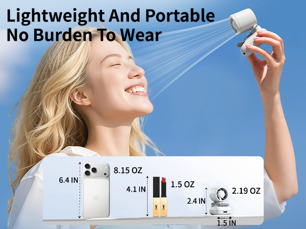 Miniature clip-on fan