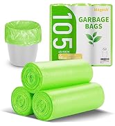 4 Gallon Small Trash Bags-Magesh 4 Gallon Trash Bag Strong, Leakage-Free, Unscented &amp; Thick Small...